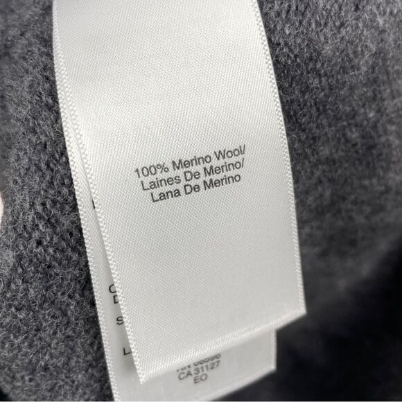 dkny Pure 100% Merino Grey Sweater Dress Size XP - Picture 7 of 7